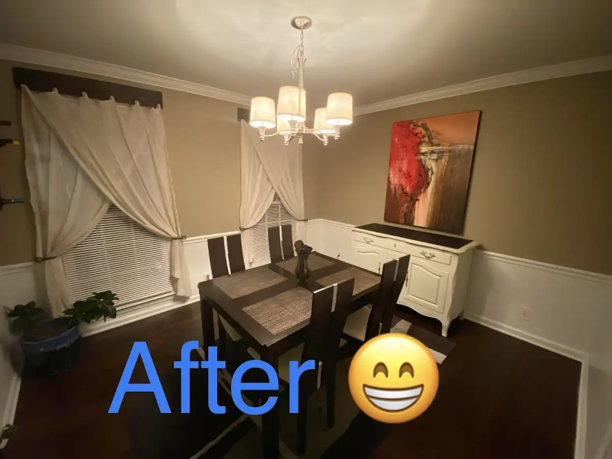 Professional dining room restoration after water damage in Brookhaven